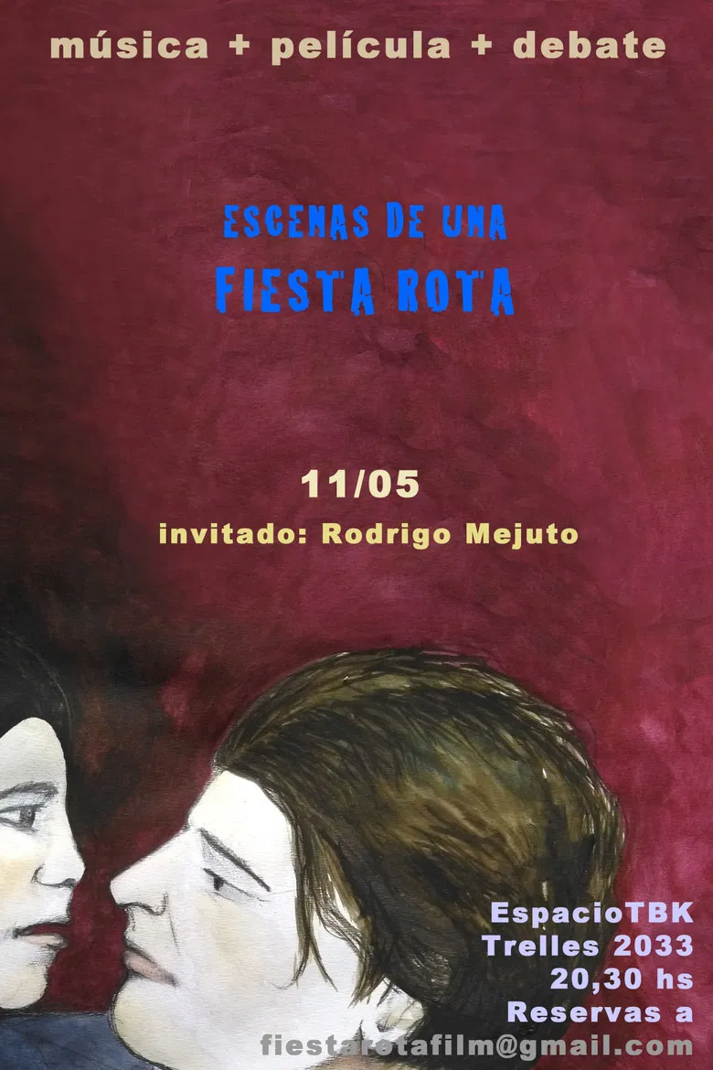 Escenas de una fiesta rota poster background