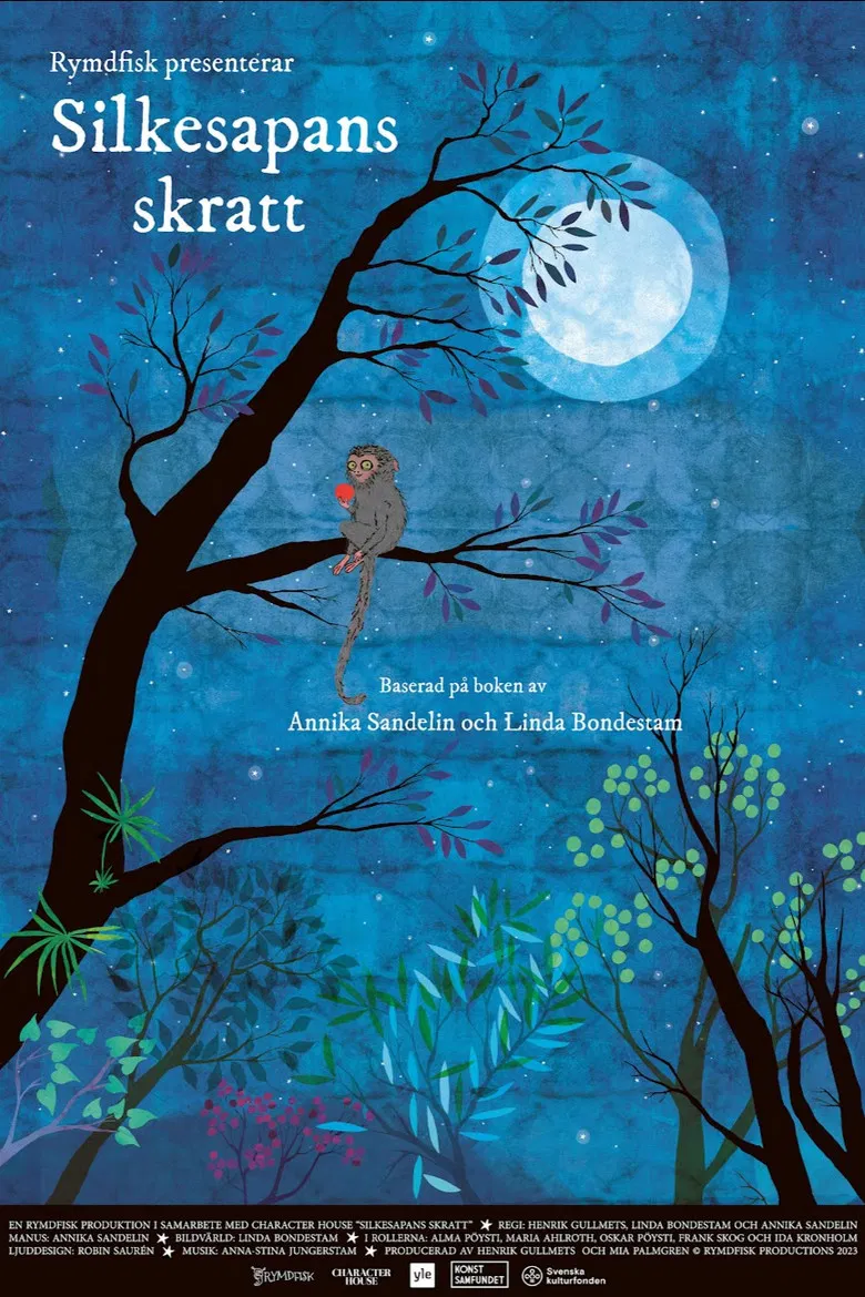 Silkesapans skratt poster background