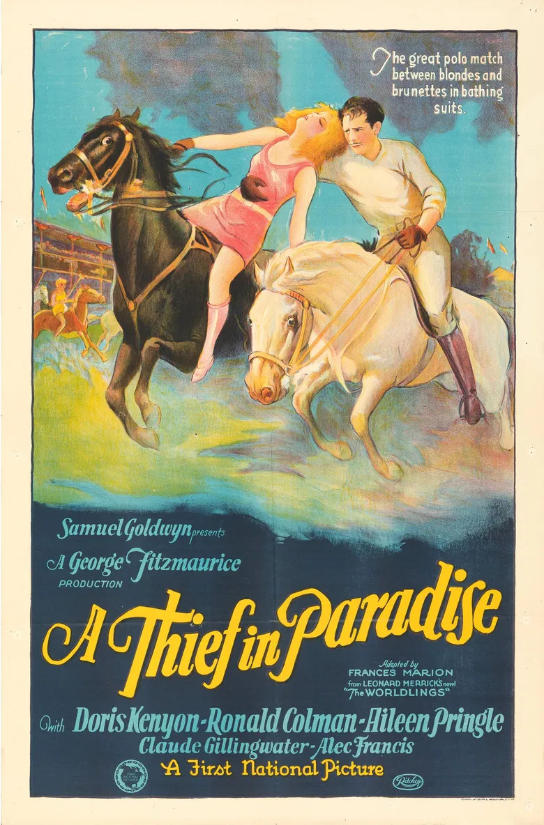 A Thief in Paradise poster background