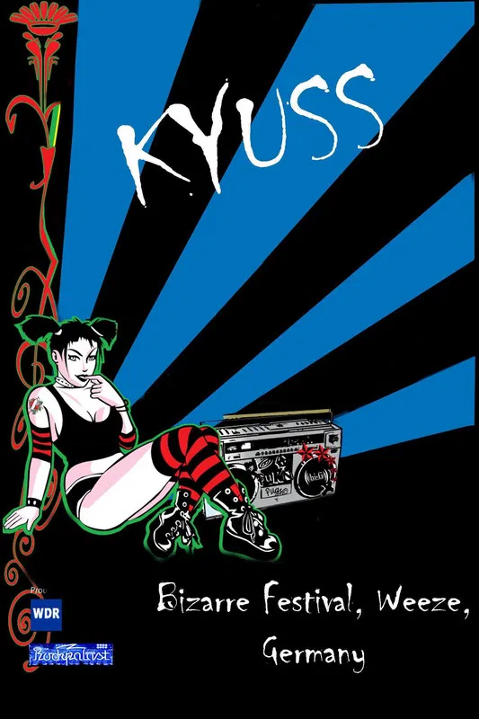 Kyuss - Bizarre Festival, Weeze, Germany poster background