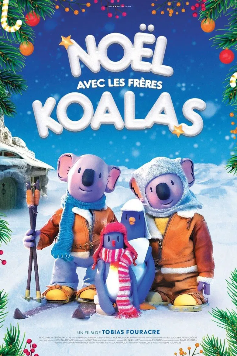 The Koala Brothers' Christmas poster background