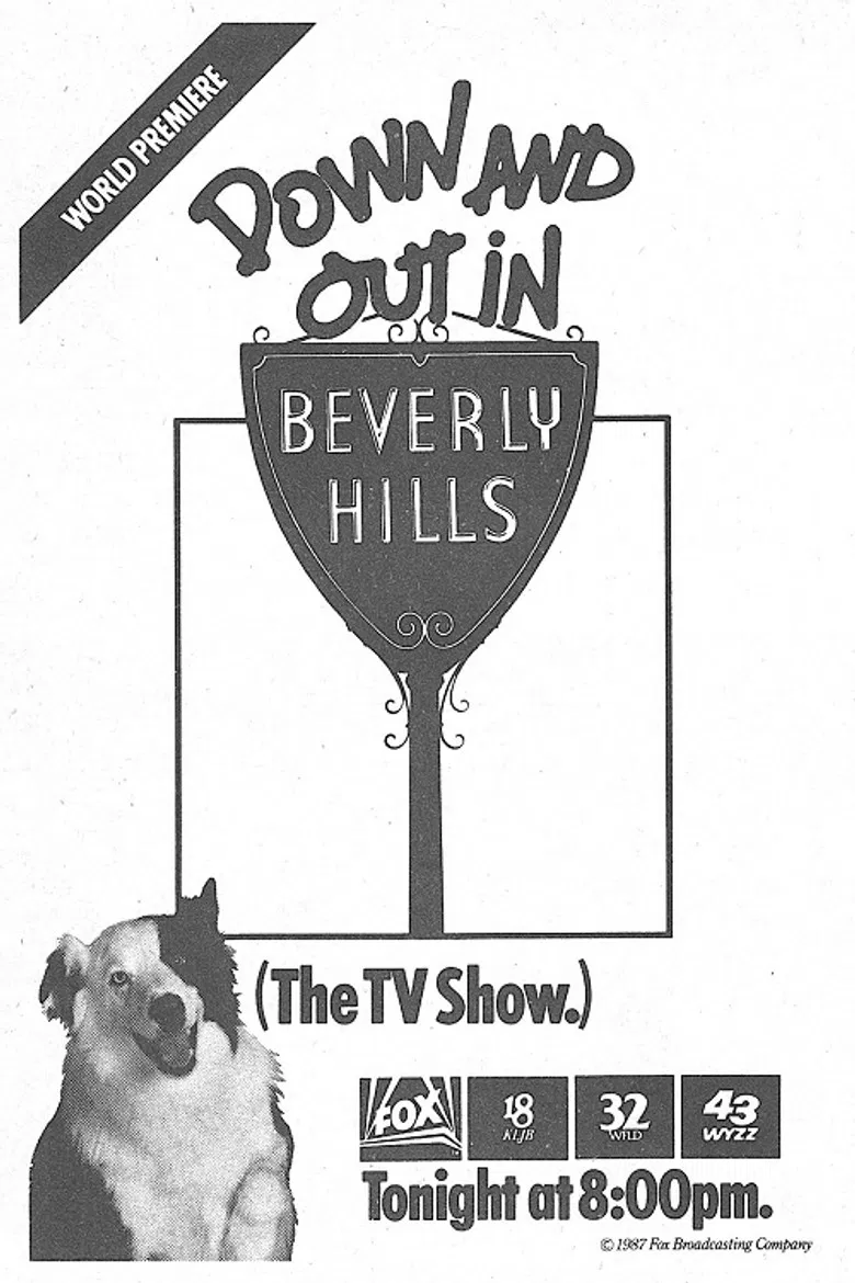 Down and Out in Beverly Hills poster background