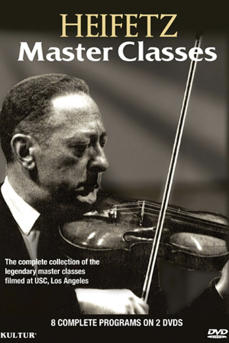 Jascha Heifetz Master Classes poster background