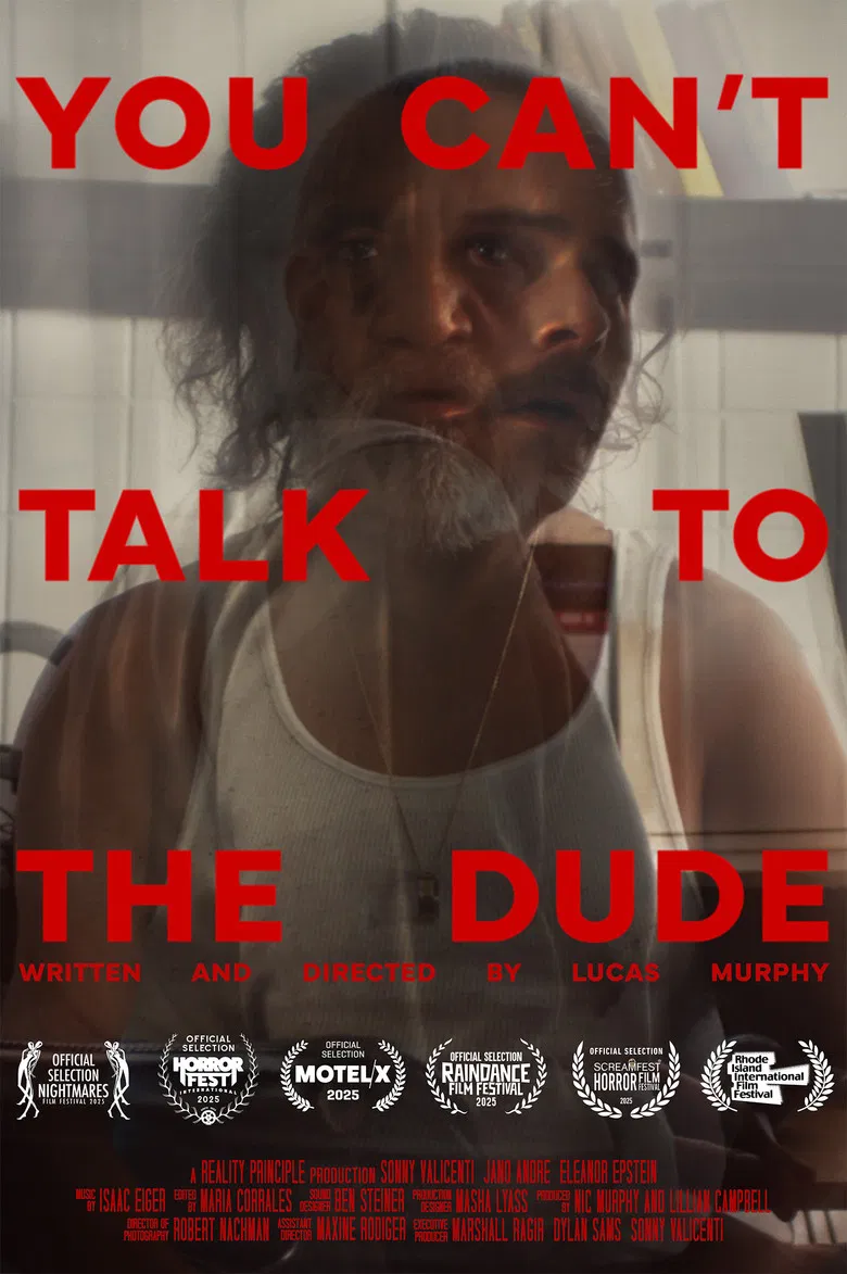 You Can't Talk To The Dude poster background