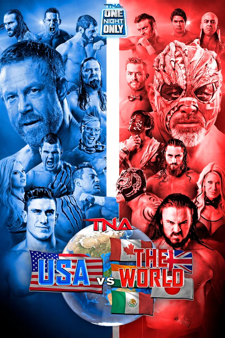 TNA One Night Only: Global Impact: USA vs The World 2015 poster background