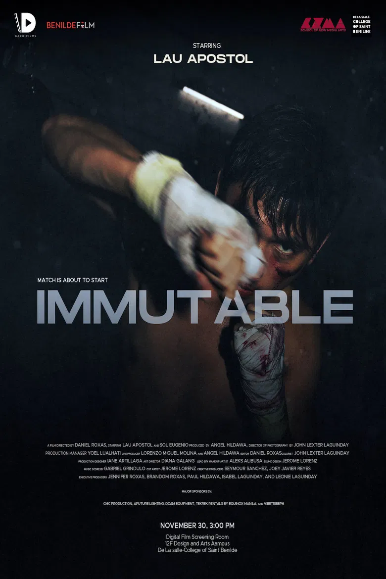 Immutable poster background