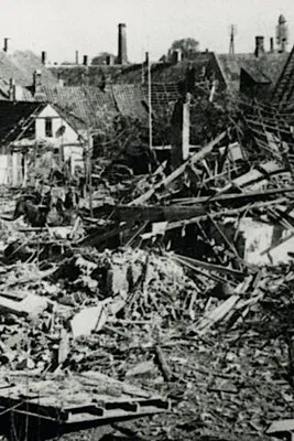 The Rebuilding of Rønne and Nexø poster background