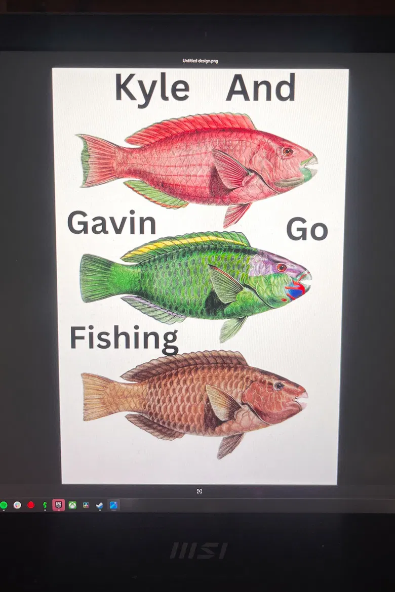Kyle And Gavin Go Fishing poster background