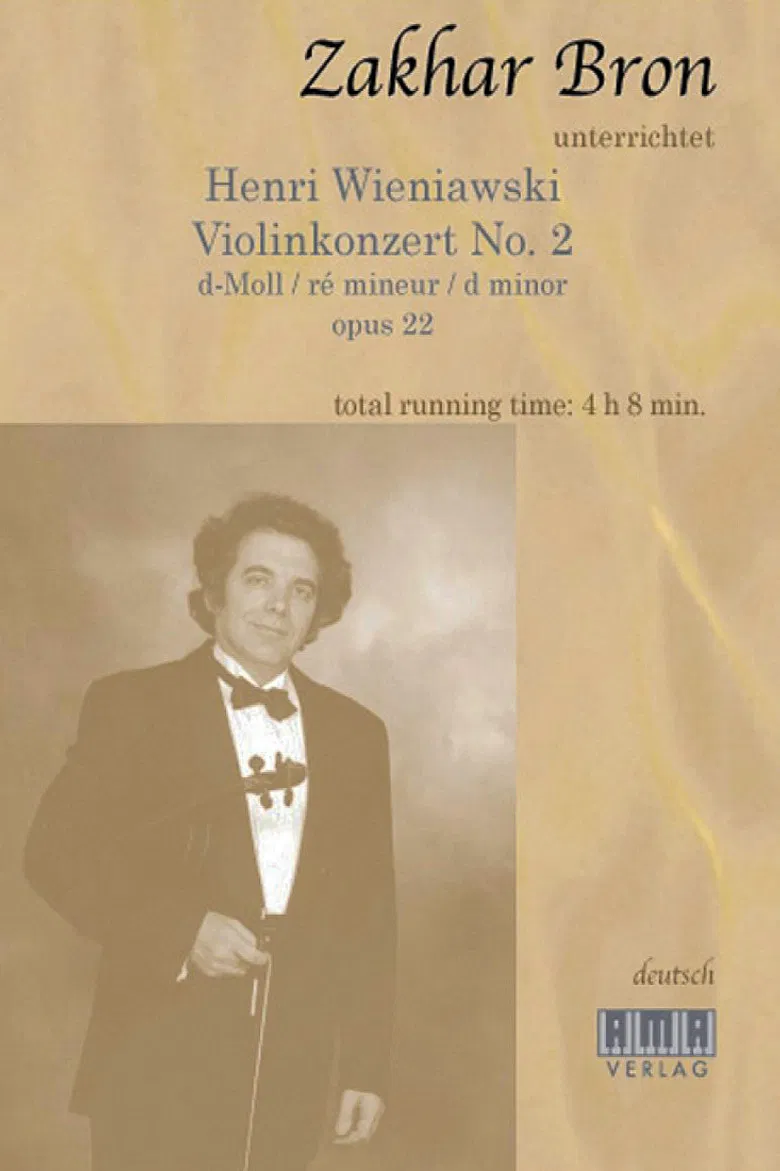 Zakhar Bron unterrichtet Henri Wieniawski, Violinkonzert No. 2 poster background