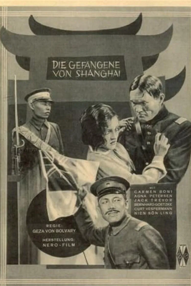 Die Gefangene von Shanghai poster background