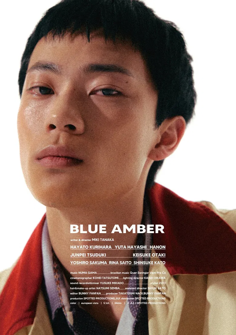 Blue Amber poster background