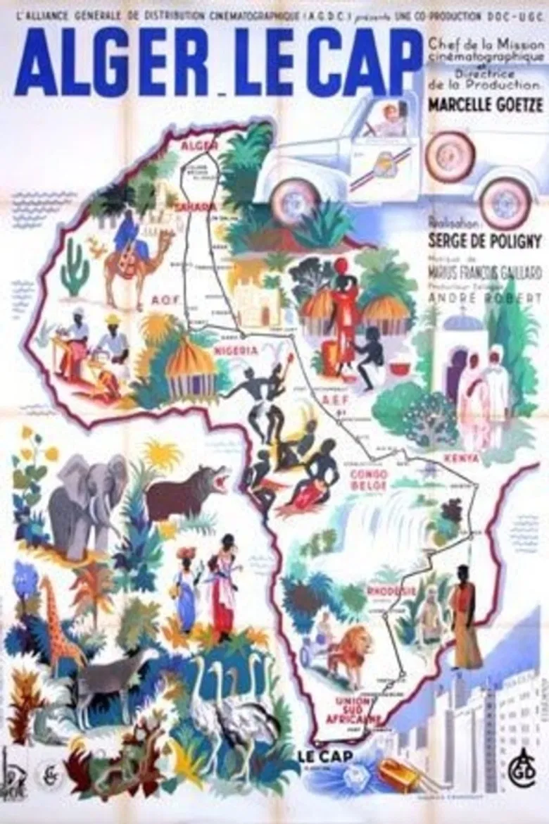 Algiers - Cape Town poster background