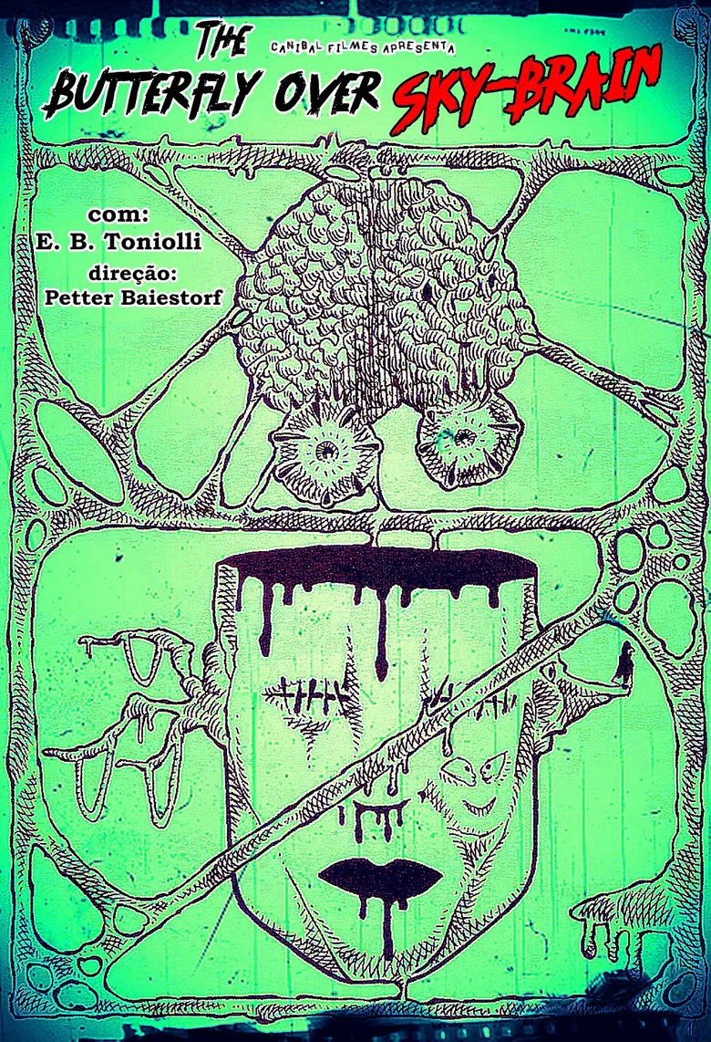 The Butterfly Over Sky-Brain poster background