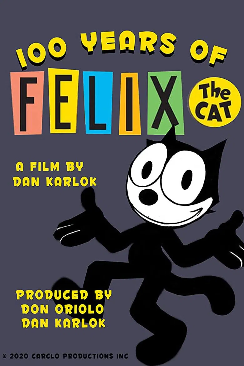 100 Years of Felix the Cat poster background