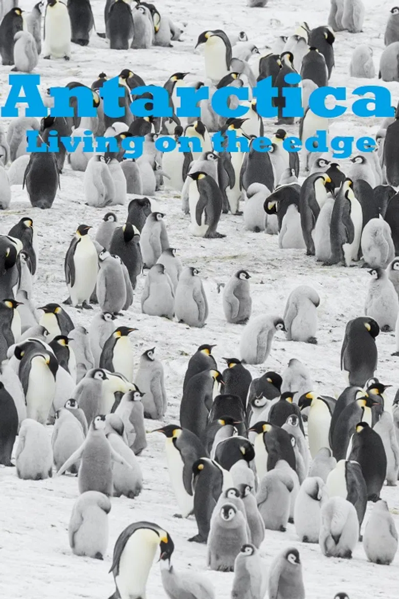 Antarctica - Living on the edge poster background