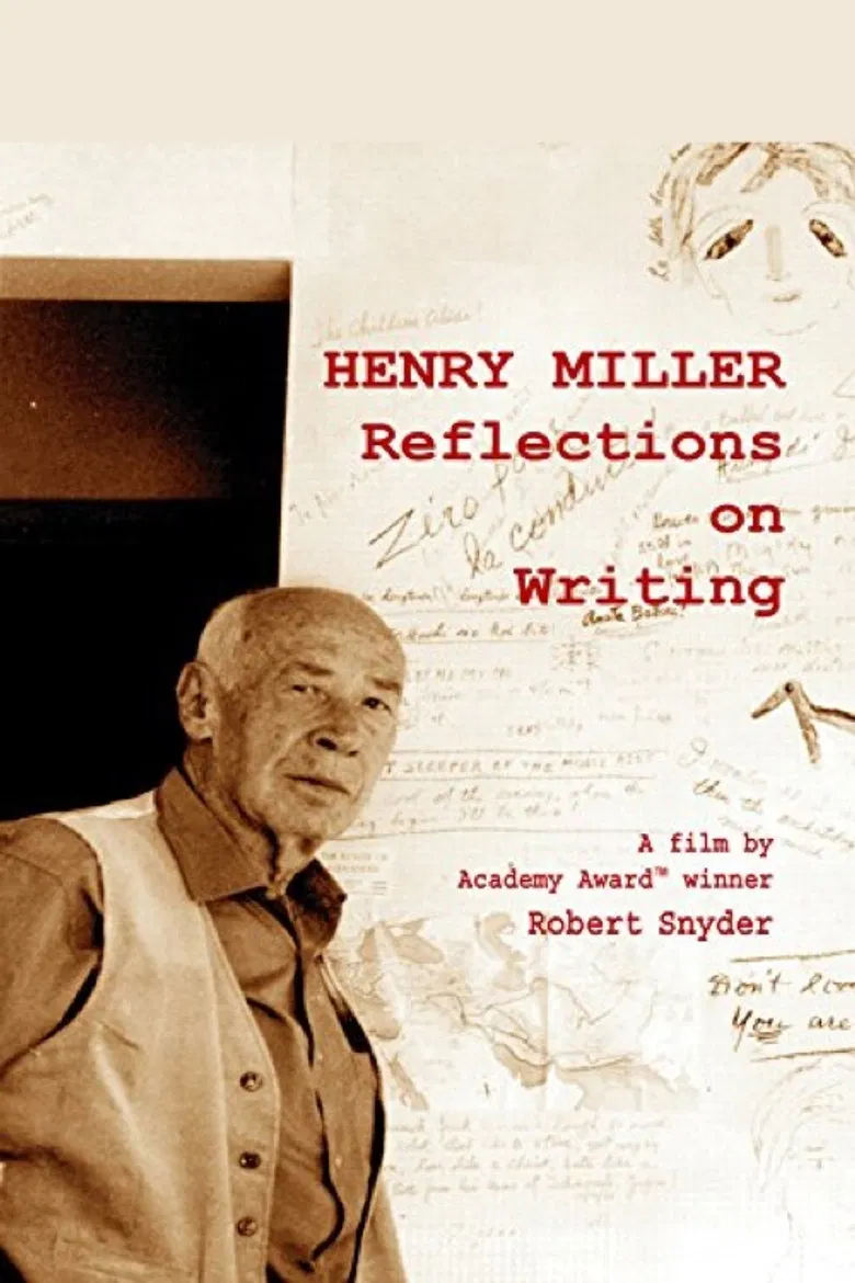 Henry Miller: Reflections on Writing poster background