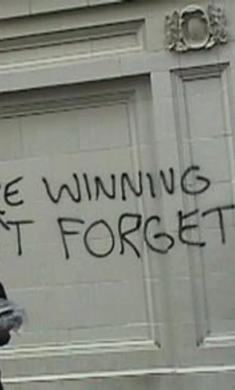 We are winning don't forget poster background