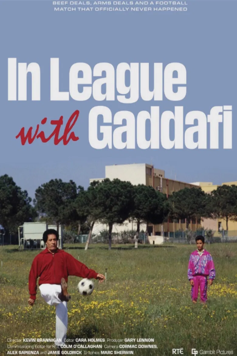 In League With Gaddafi poster background