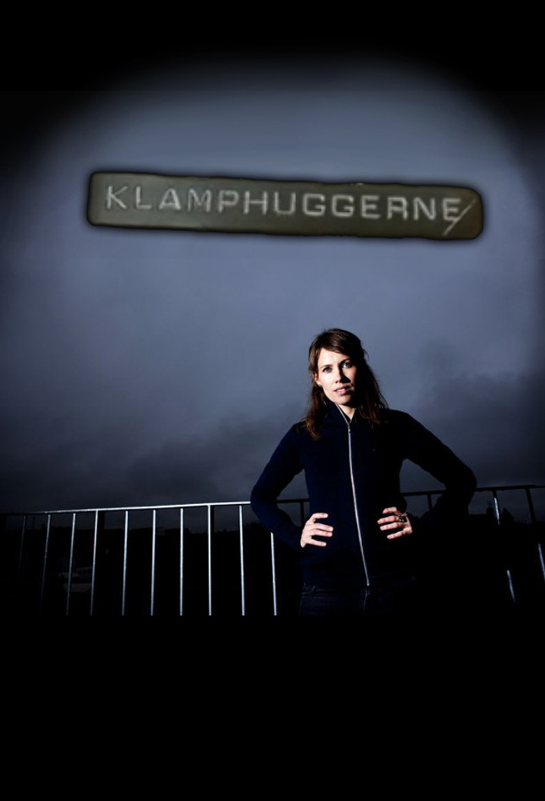 Klamphuggerne poster background