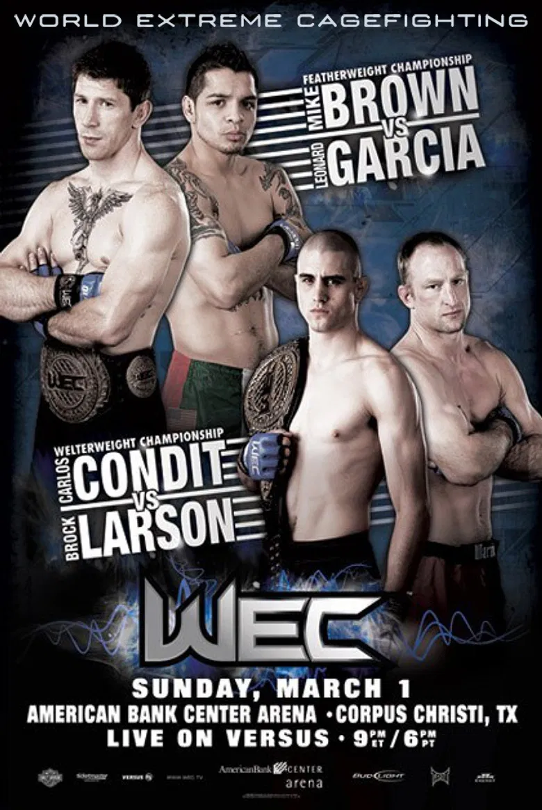 WEC 39: Brown vs. Garcia poster background