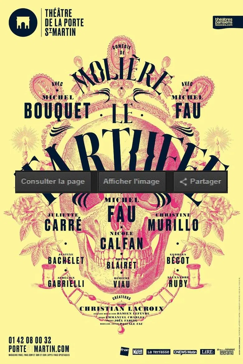 Le Tartuffe poster background