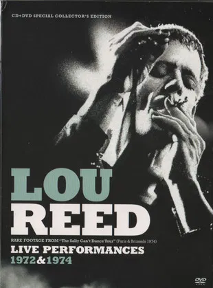Lou Reed Live Performances 1972 & 1974 poster background