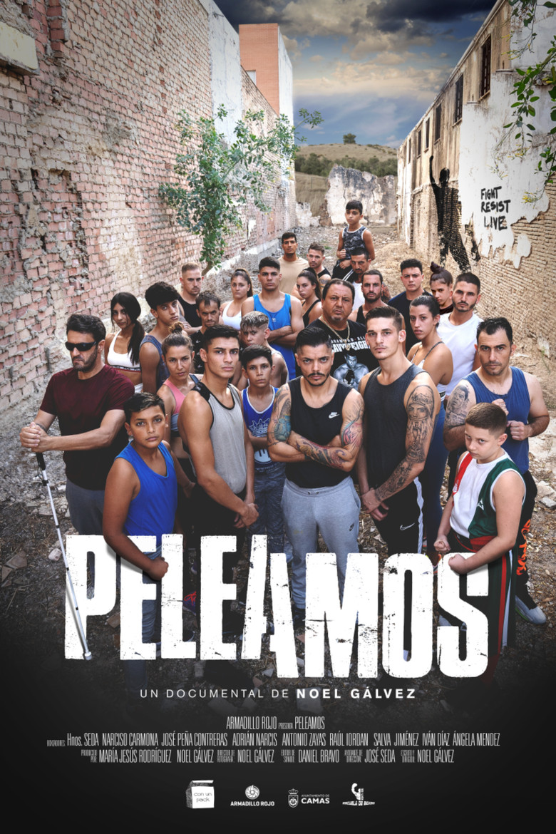Peleamos poster background