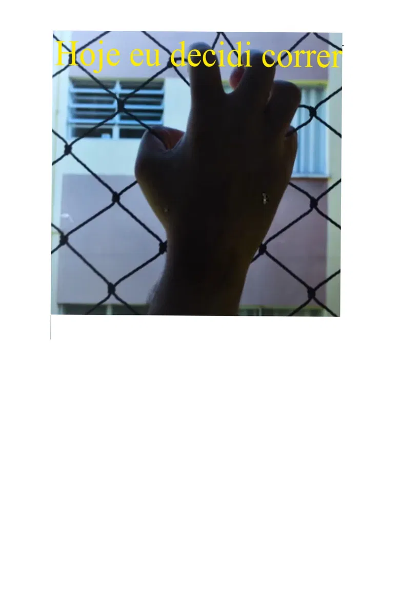 Hoje eu decidi correr poster background
