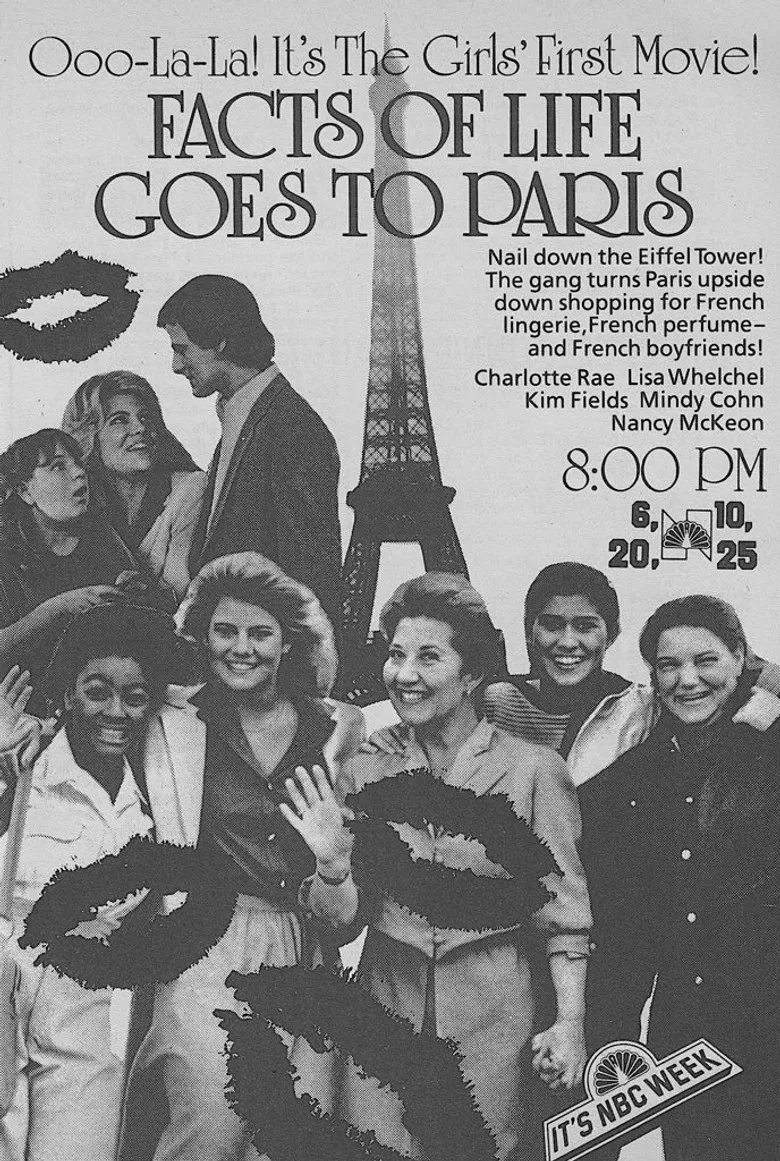 The Facts of Life Goes to Paris poster background