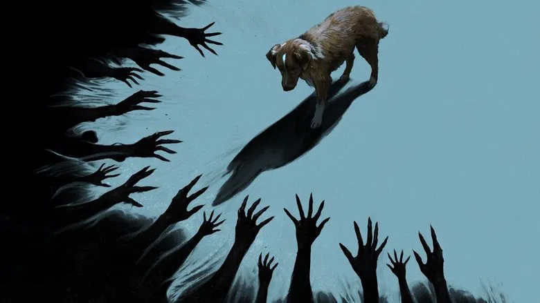 A muddy, skeletal hand reaching out from under a bed