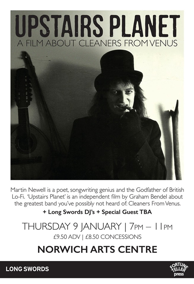 Upstairs Planet: a film about Cleaners from Venus poster background