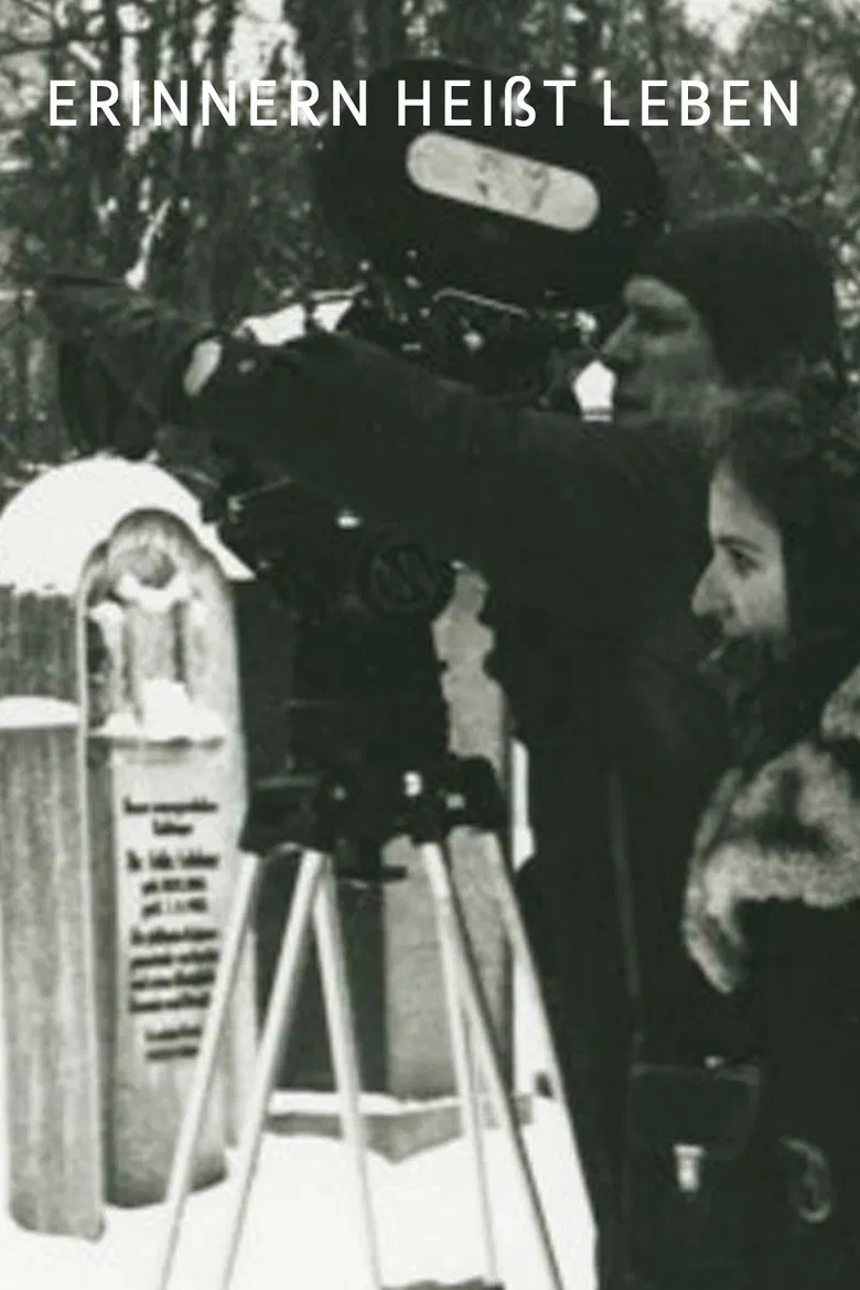 Remembering Means Living poster background