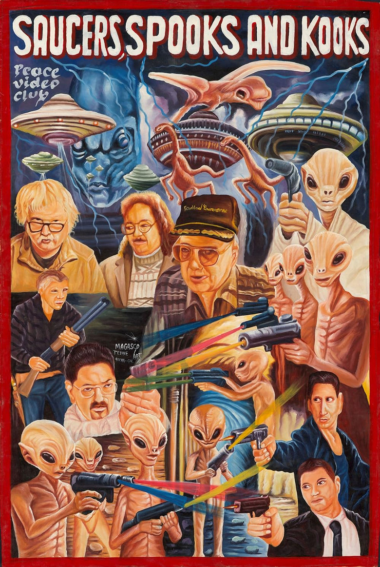 Saucers, Spooks and Kooks poster background