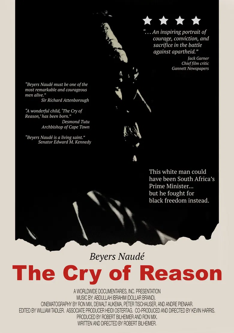 The Cry of Reason: Beyers Naude – An Afrikaner Speaks Out poster background