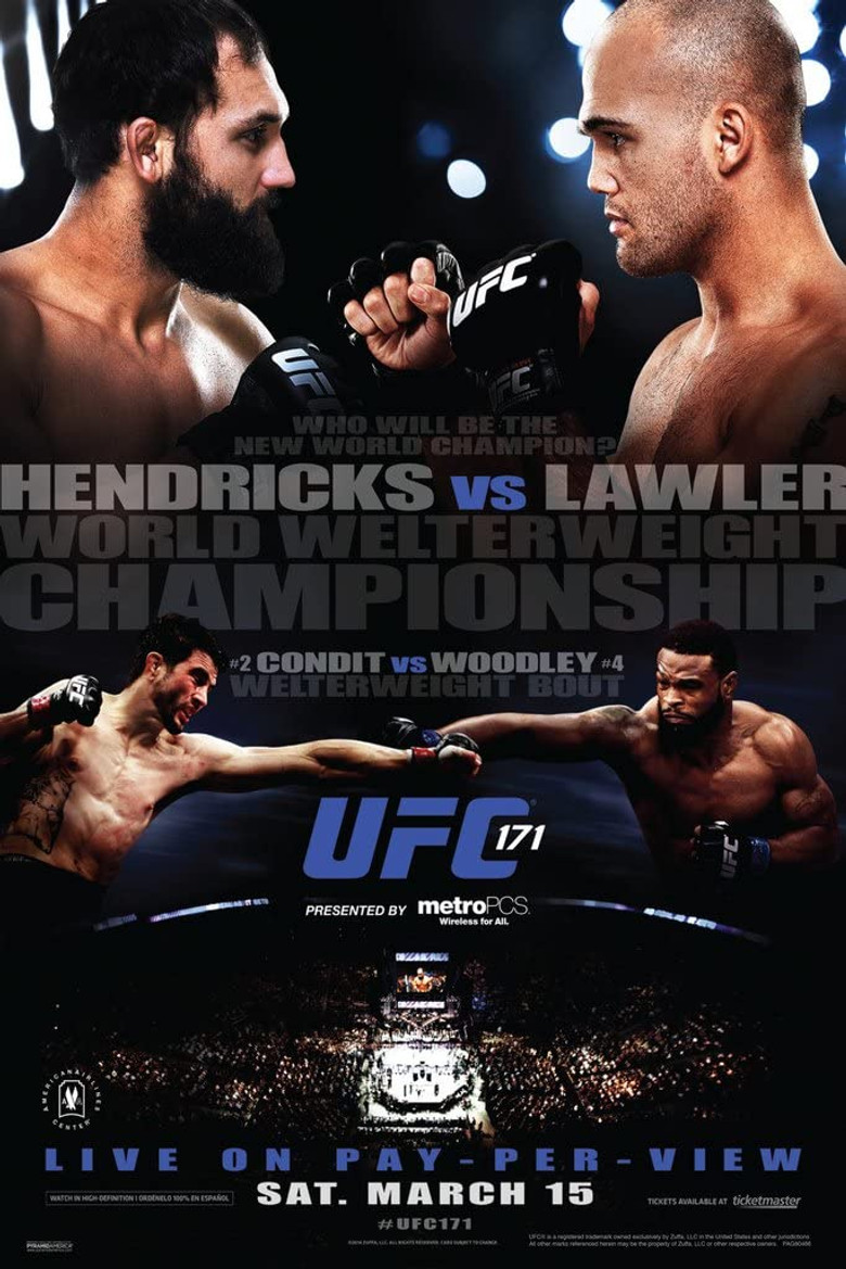 UFC 171: Hendricks vs. Lawler poster background