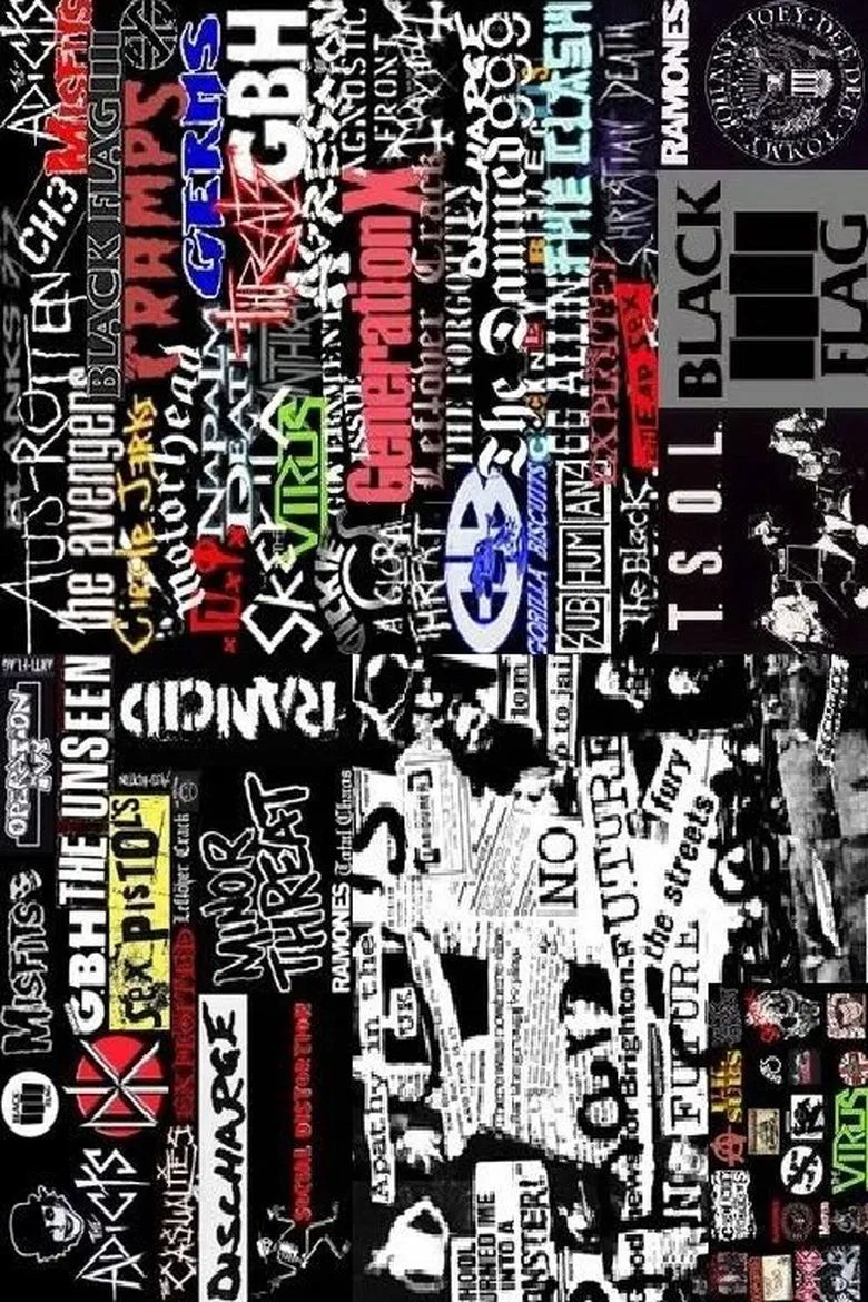 25 Years of Punk poster background