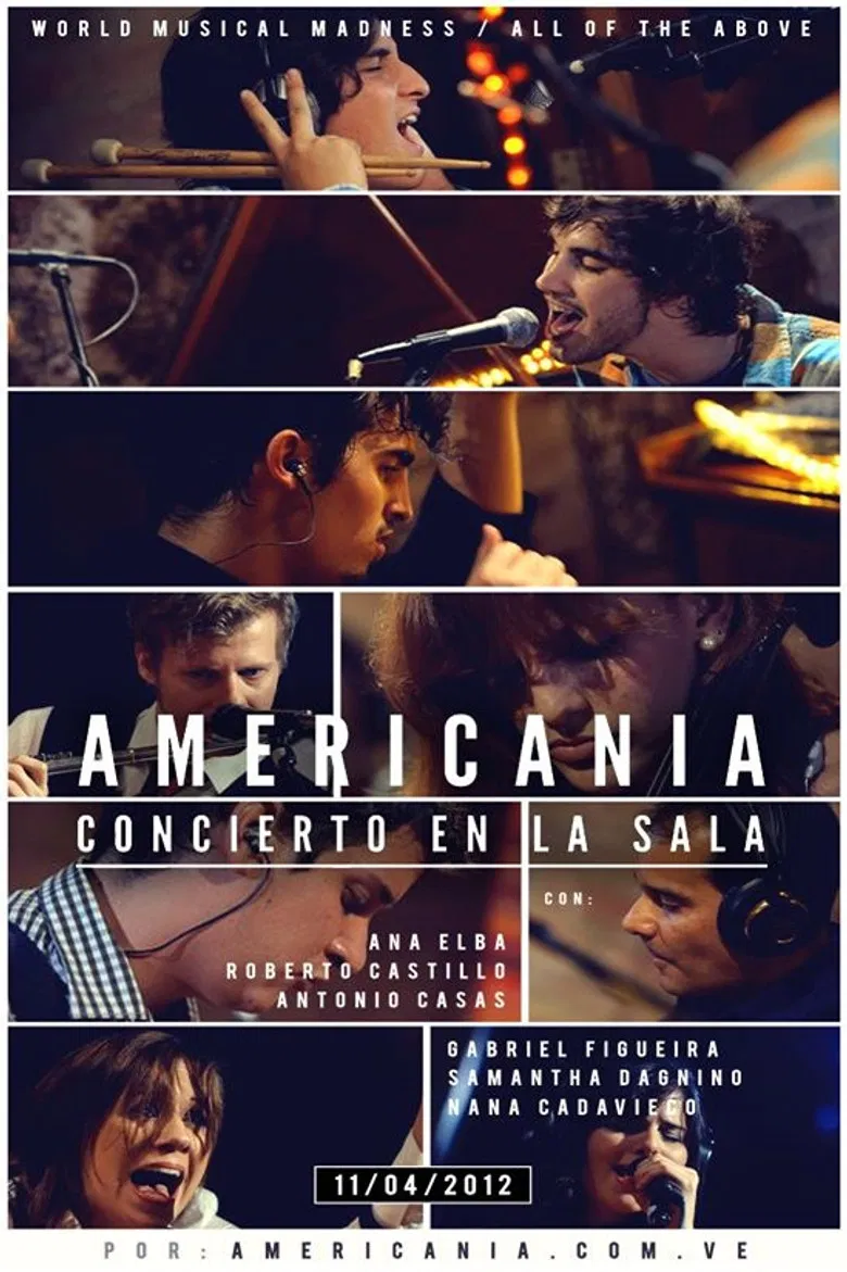 Americania - "Concierto En La Sala" poster background