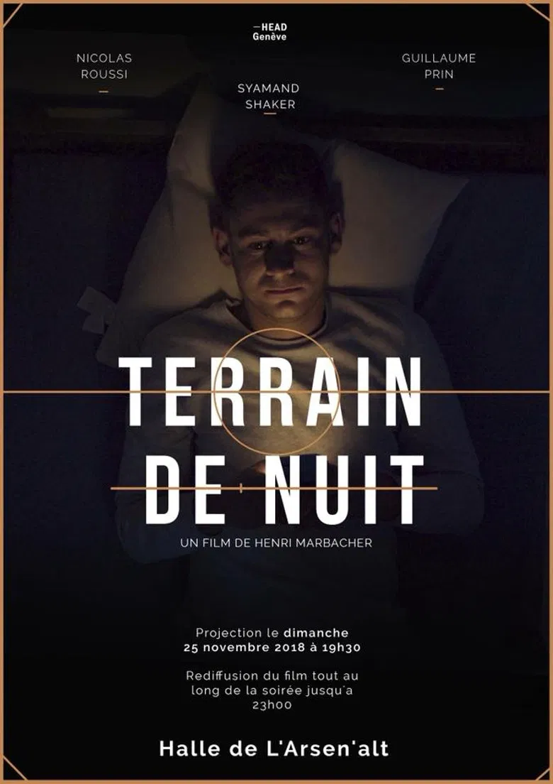 Terrain de nuit poster background