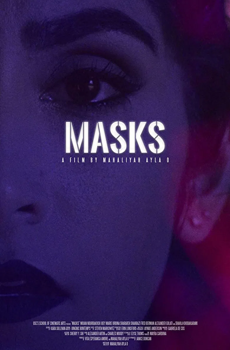 Masks poster background