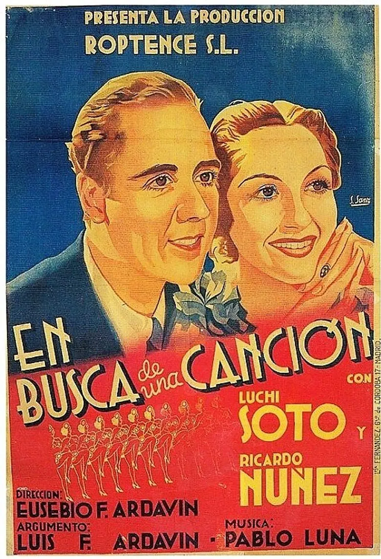 En busca de una canción poster background