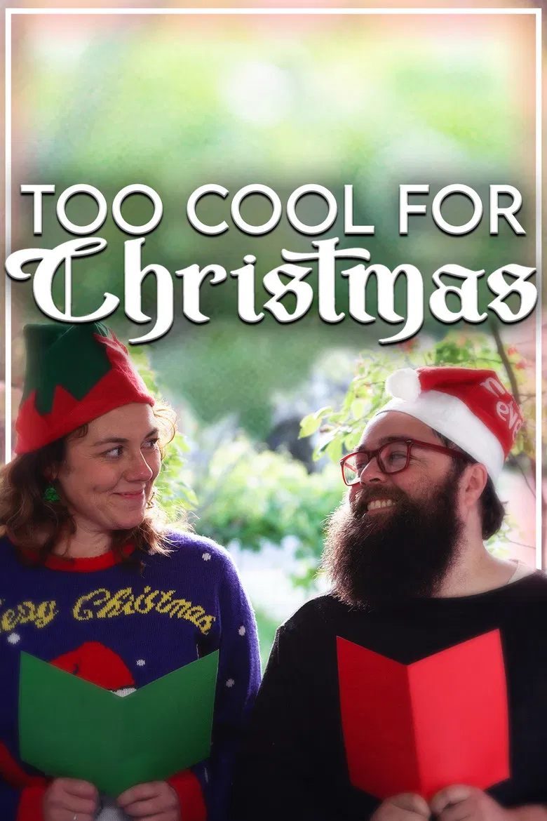 Too Cool for Christmas poster background