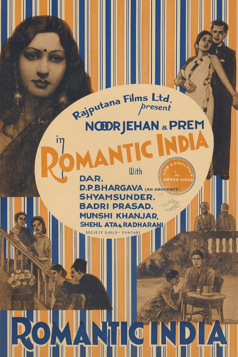 Romantic India poster background