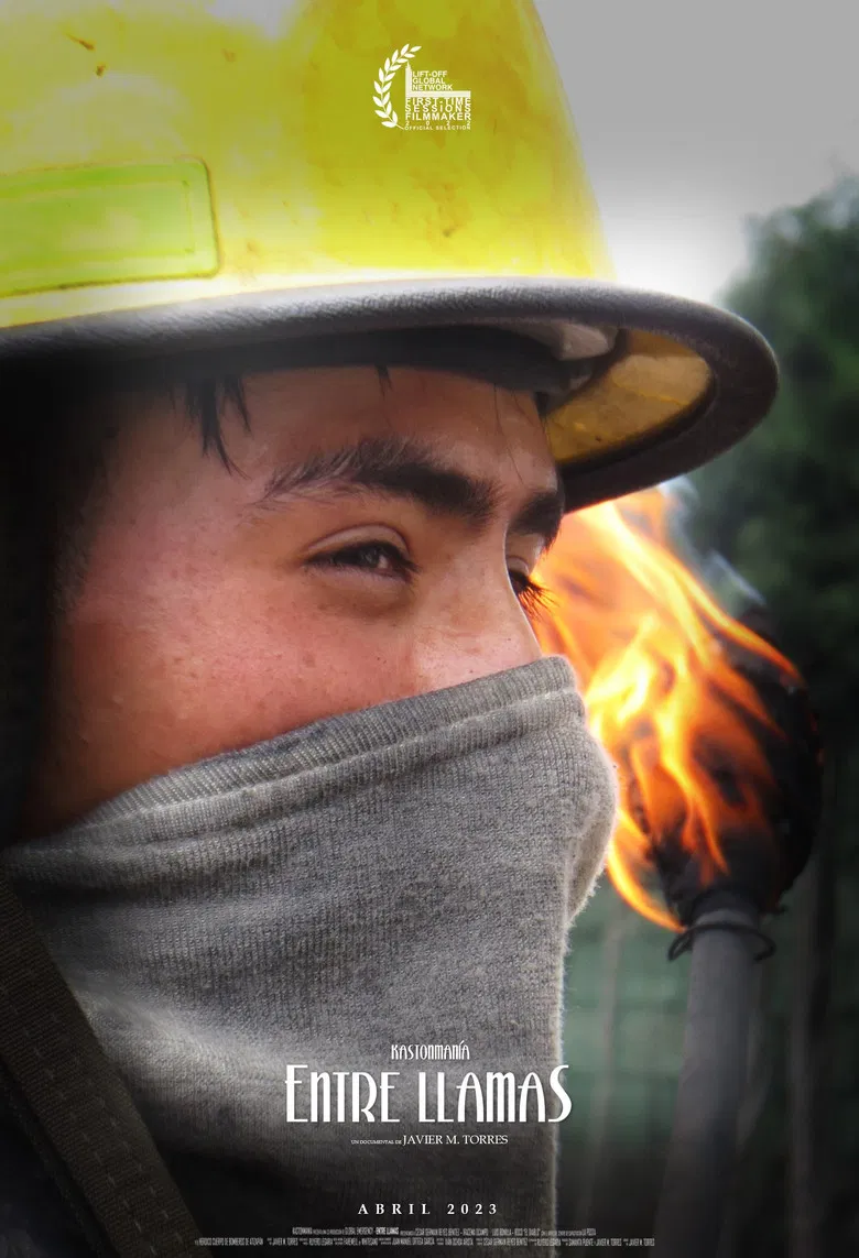 Entre llamas poster background