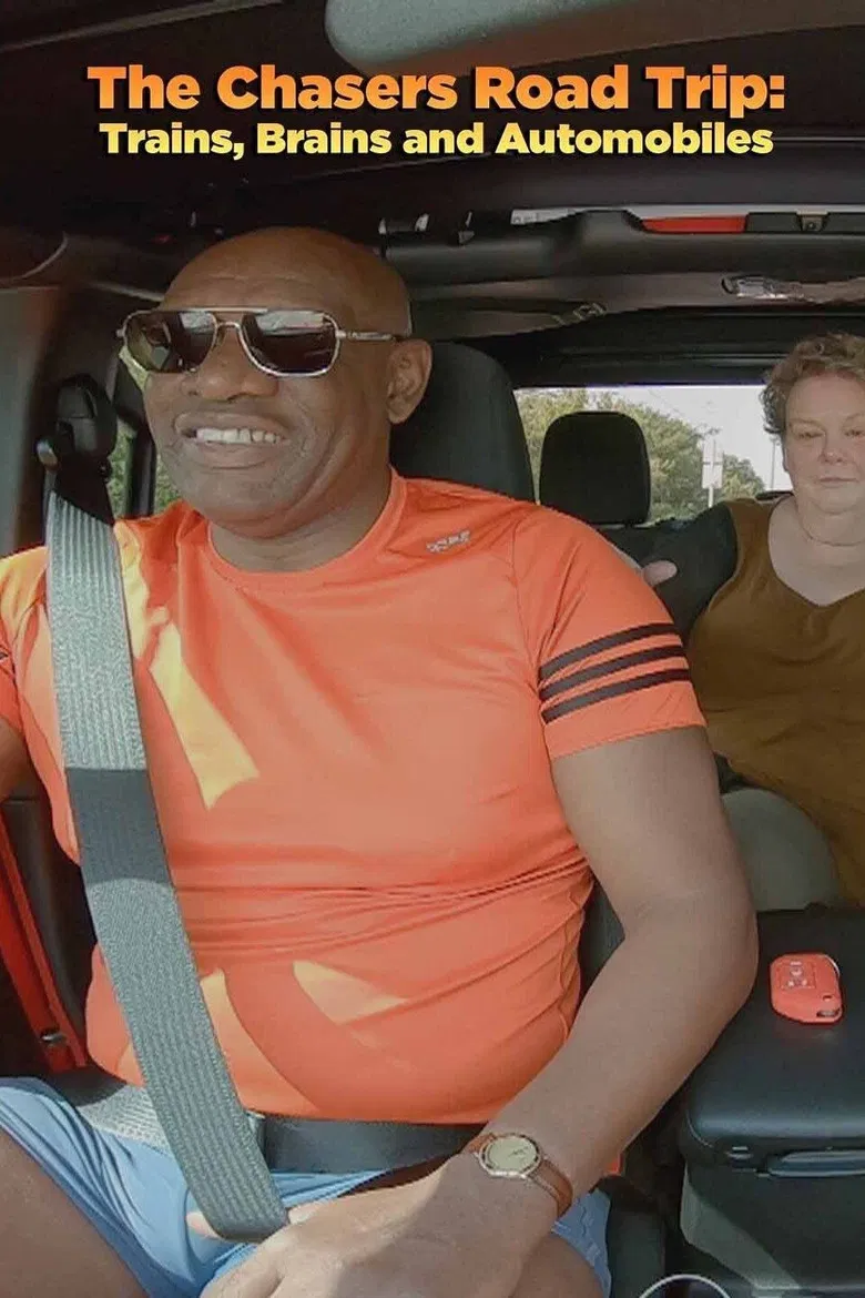 The Chasers Road Trip: Trains, Brains and Automobiles poster background