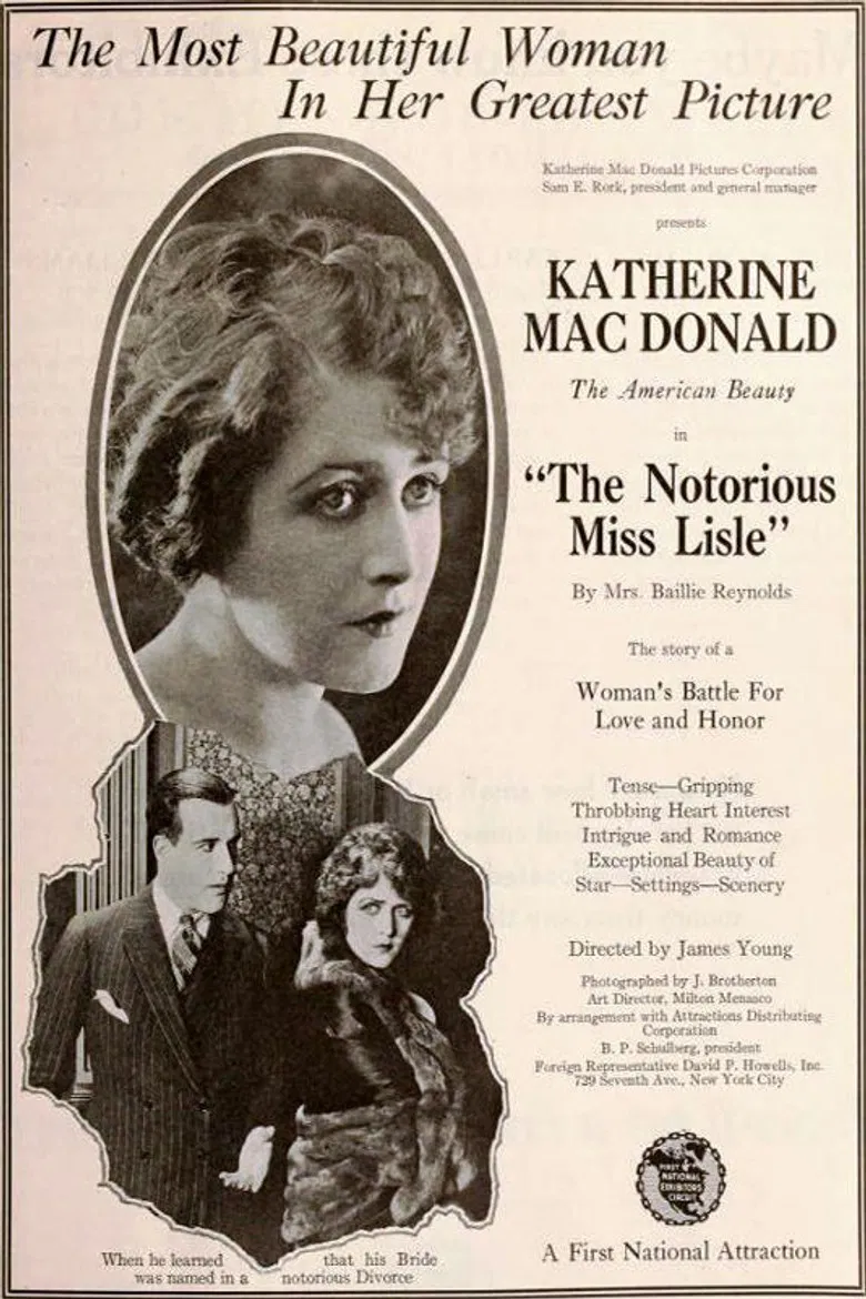 Notorious Miss Lisle poster background