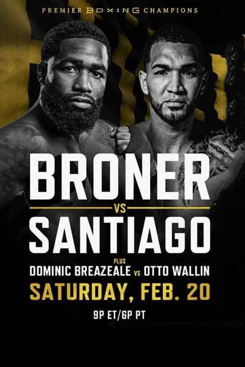 Adrien Broner vs. Jovanie Santiago poster background
