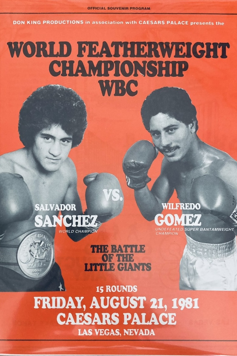 Salvador Sanchez vs. Wilfredo Gomez poster background