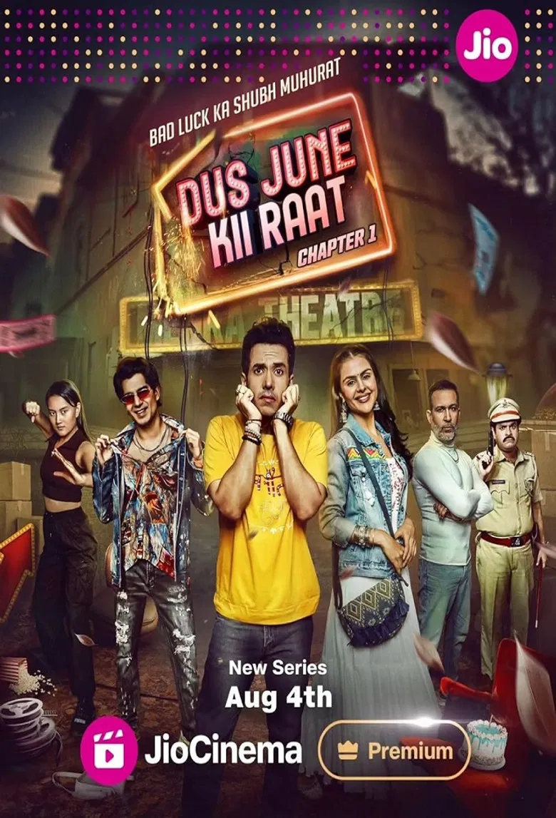 Dus June Kii Raat poster background