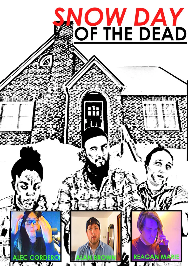 Snow Day of the Dead poster background