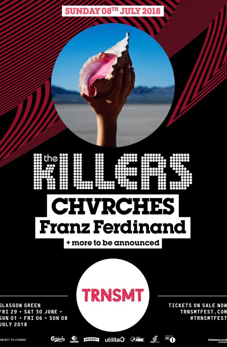 The Killers: Live at TRNSMT Festival poster background